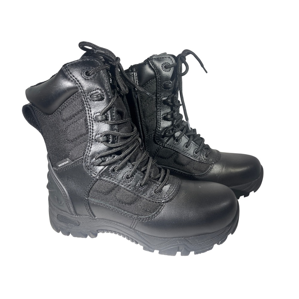 Thorogood Deuce 834-6219 W8 M6 Black Waterproof Tactical Side Zip Boots